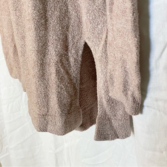 Barefoot Dreams CozyChic Lite Hooded Cardigan Dusty Rose Size Small - Picture 5 of 8